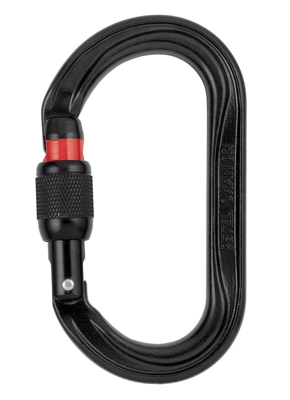 Petzl Oxan Screw-Lock steel black