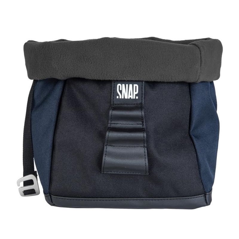 Snap Big Chalk Bag Fleece dark night & black