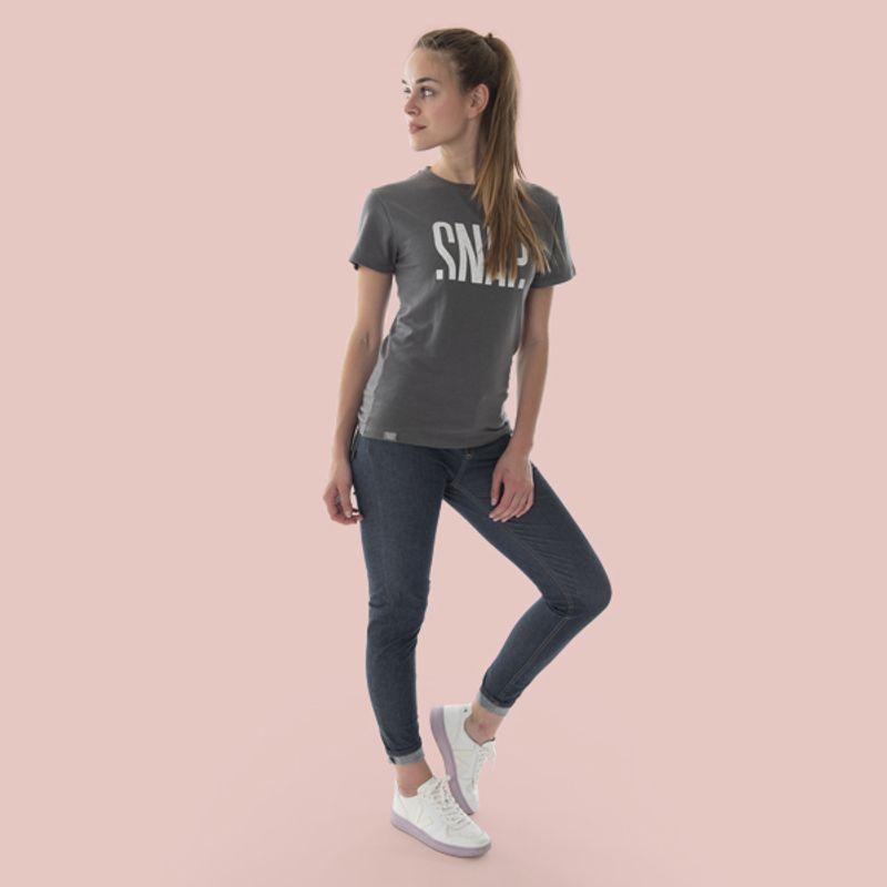 Snap W Skinny Jean Pants blue denim