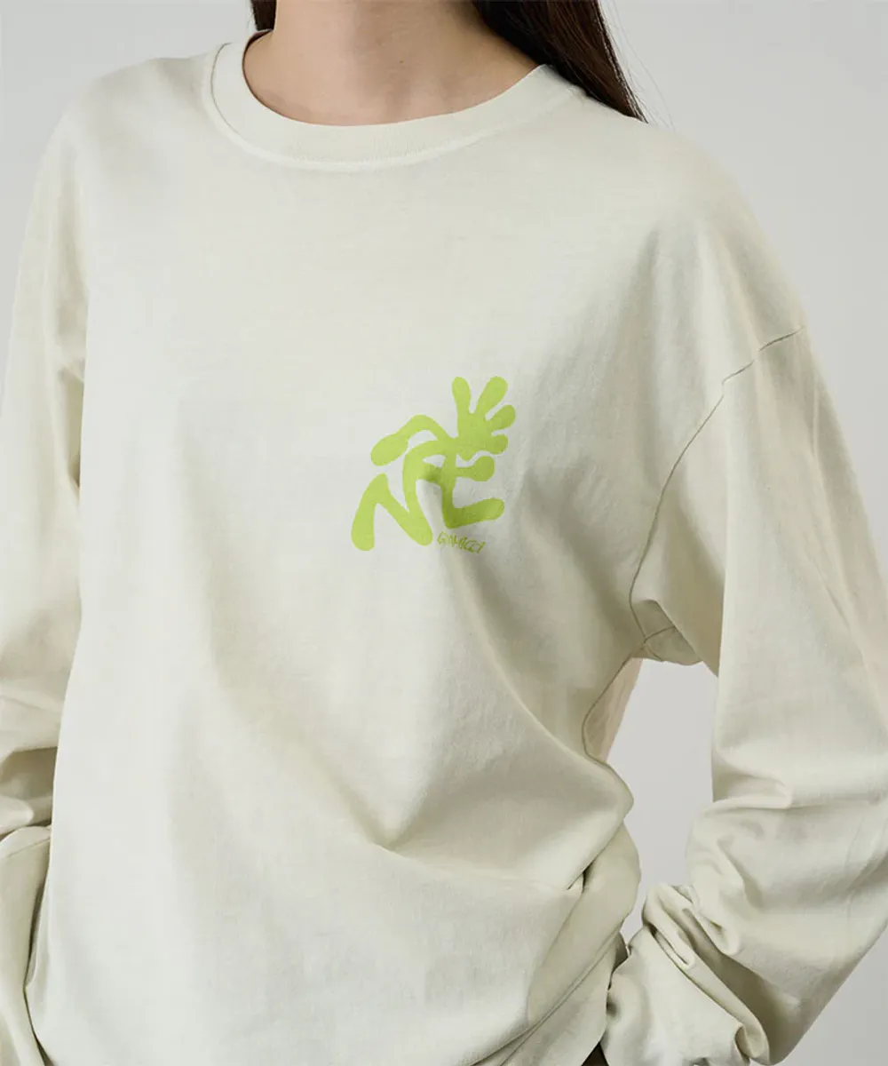 Gramicci Running Man L/S Tee Pigment Dyed natural pigment