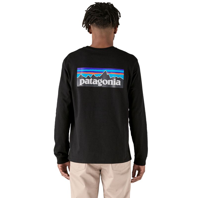 Patagonia L/S P-6 Logo Responsibili-Tee M's black