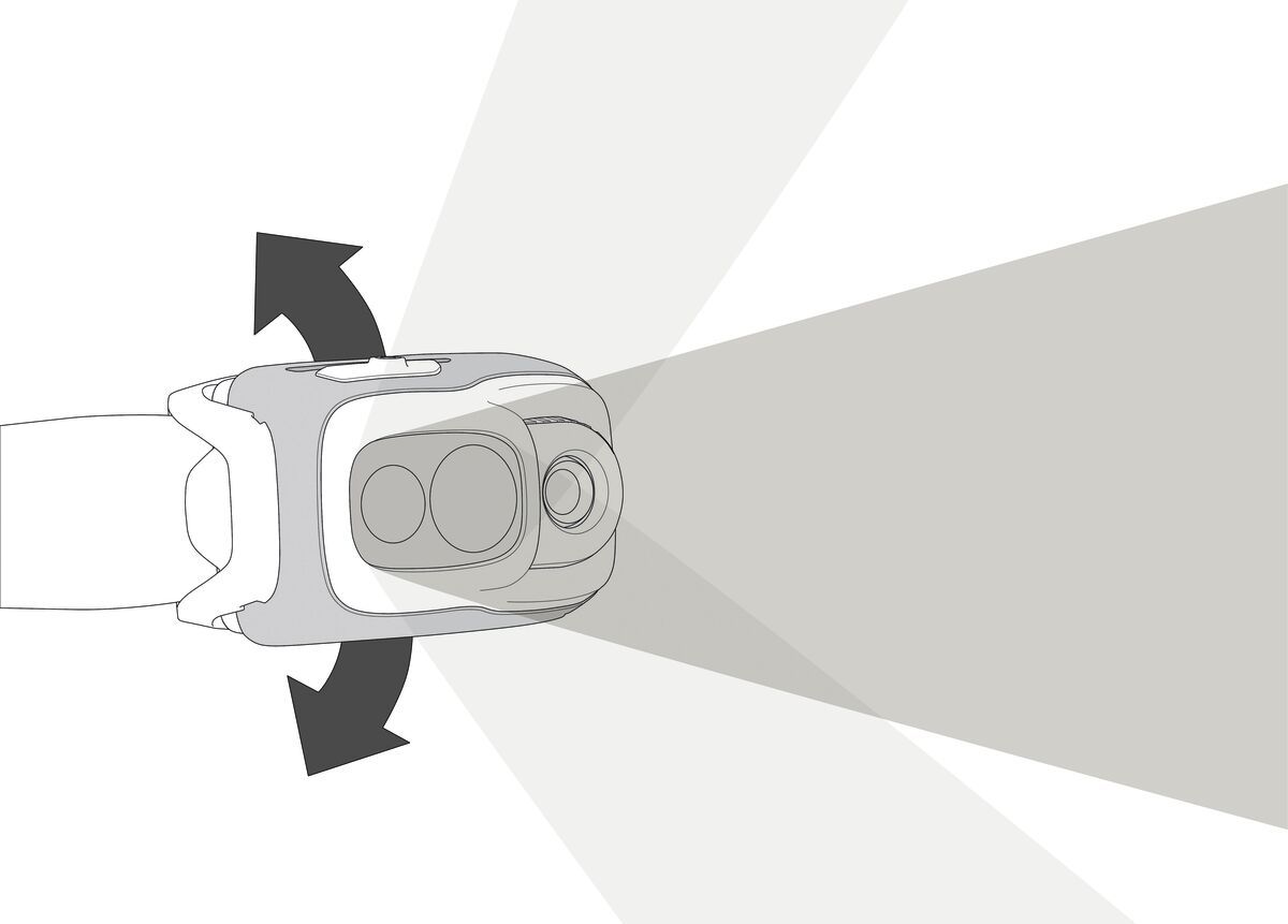 Petzl Swift® RL hodelykt black (1100 lumen)