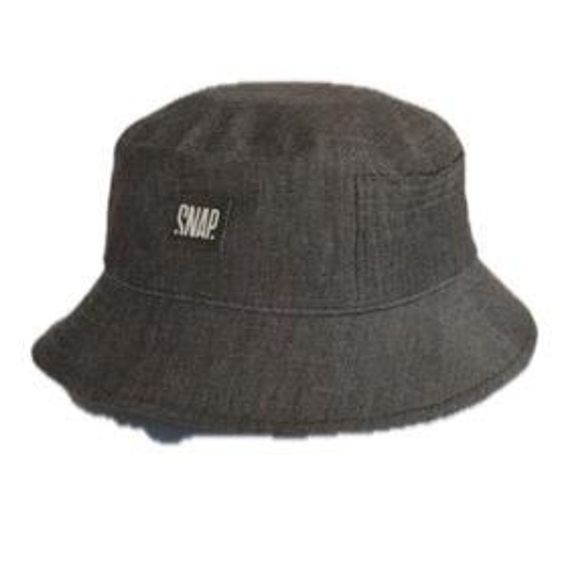 Snap Bucket Hat black denim