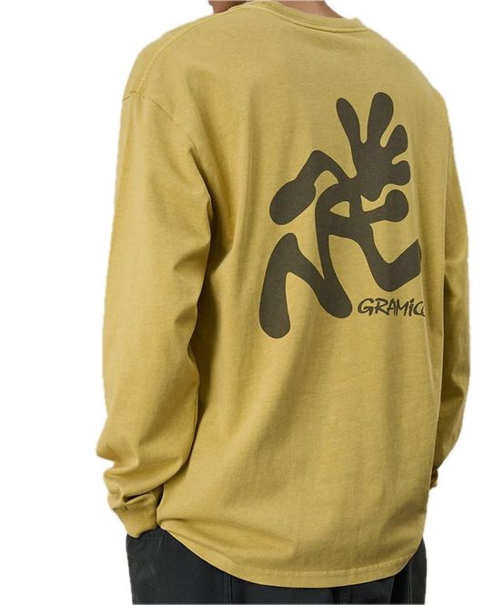 Hovedbilde Gramicci Running Man L/S Tee Pigment Dyed sulphur ...