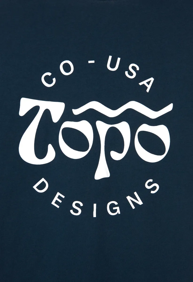 Topo Designs M Type-O Tee navy