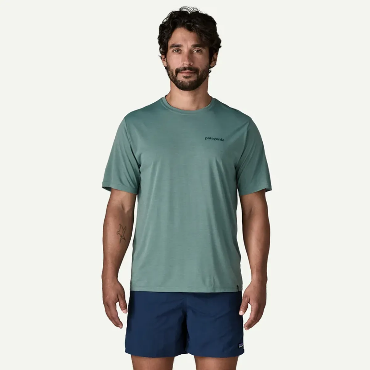 Patagonia Cap Cool Daily Shirt - Boardshort M's dyno white