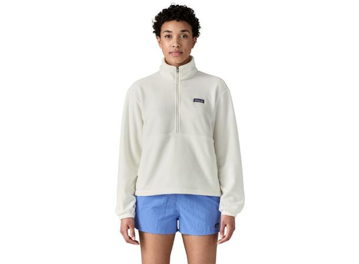 Patagonia W Micro D 1/2 Zip Fleece P/O birch white 