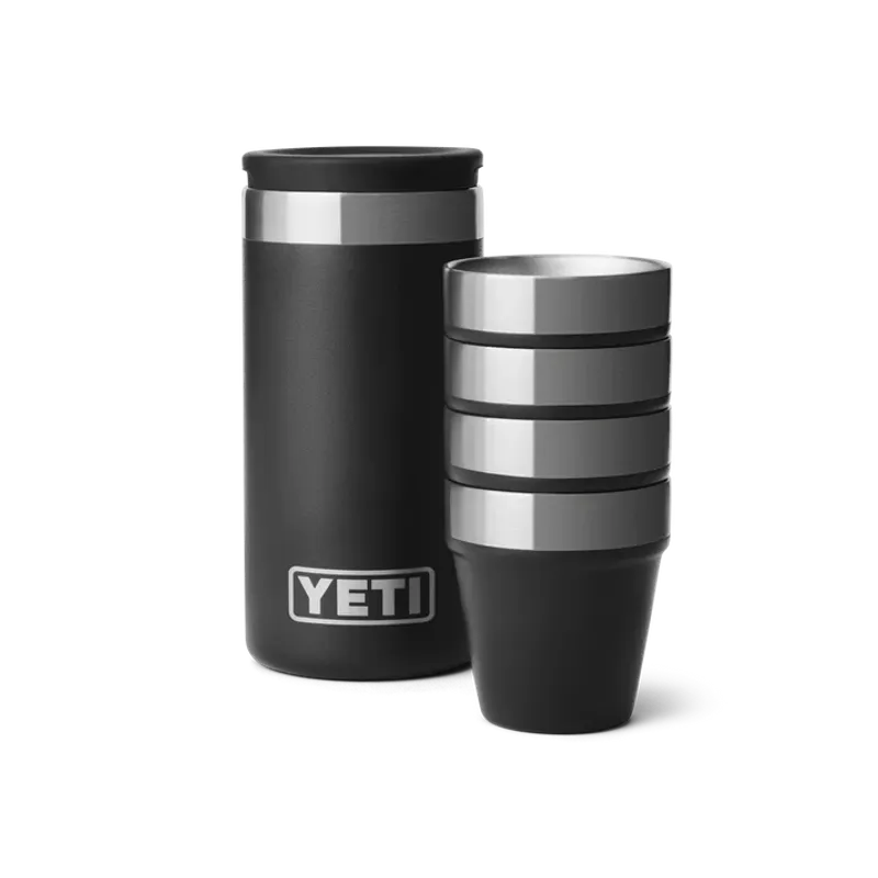 Yeti Shot Glasses & Case black