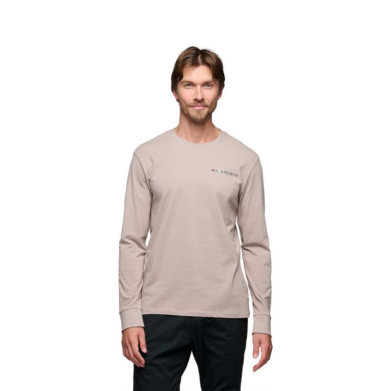 Black Diamond M Heritage Wordmark Longsleeve Tee pale mauve