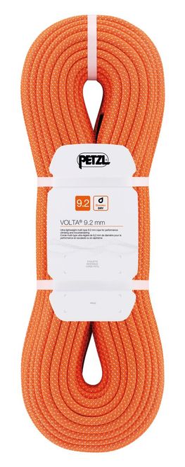 Hovedbilde Petzl Volta® 9.2mm orange 80 meter