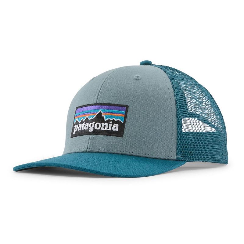 P-6 Logo Trucker Hat blue sage